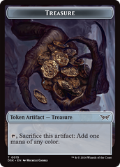 Treasure // Manifest Double-Sided Token [Duskmourn: House of Horror Tokens] | Tacoma Games