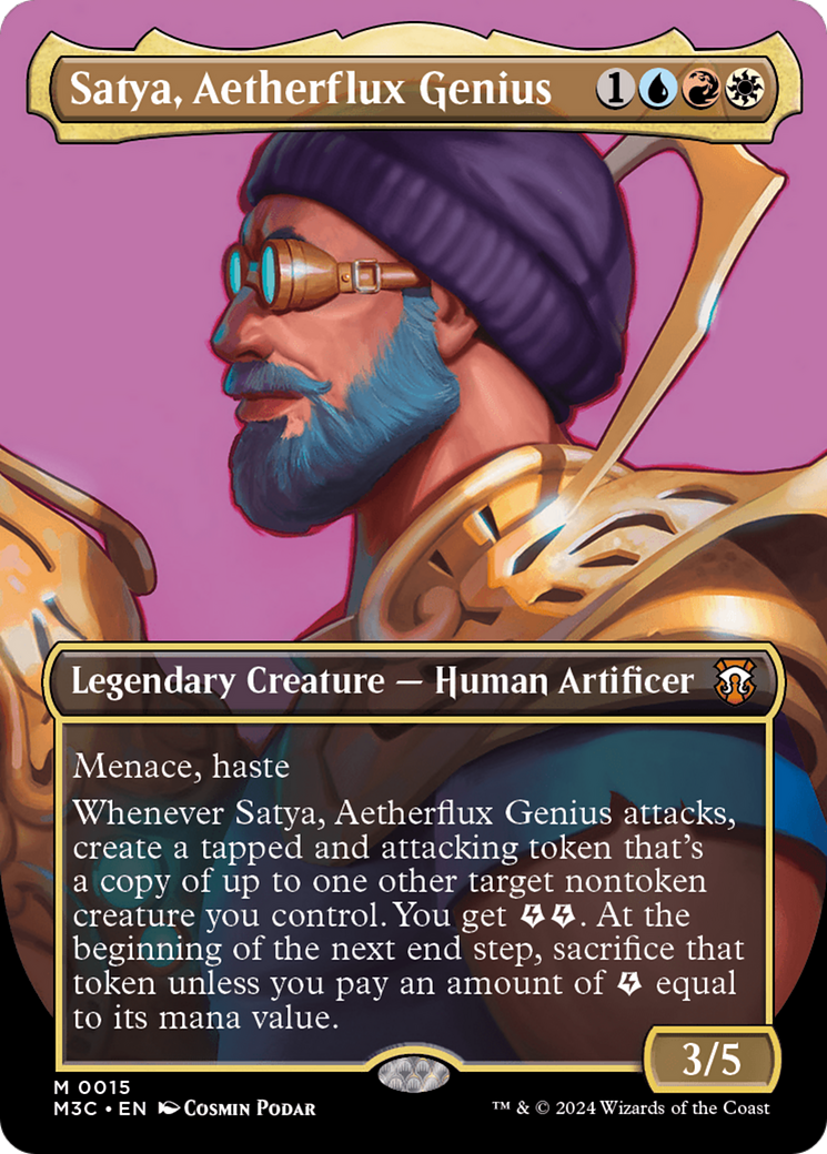 Satya, Aetherflux Genius (Borderless) [Modern Horizons 3 Commander] | Tacoma Games