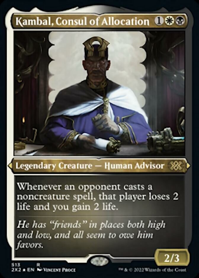 Kambal, Consul of Allocation (Foil Etched) [Double Masters 2022] | Tacoma Games