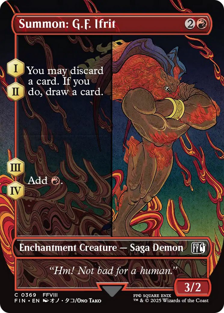 Summon: G.F. Ifrit (Borderless) [FINAL FANTASY] | Tacoma Games