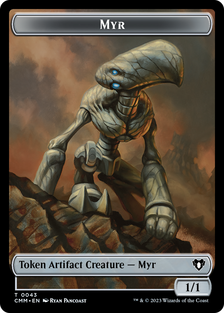 Myr Token [Commander Masters Tokens] | Tacoma Games