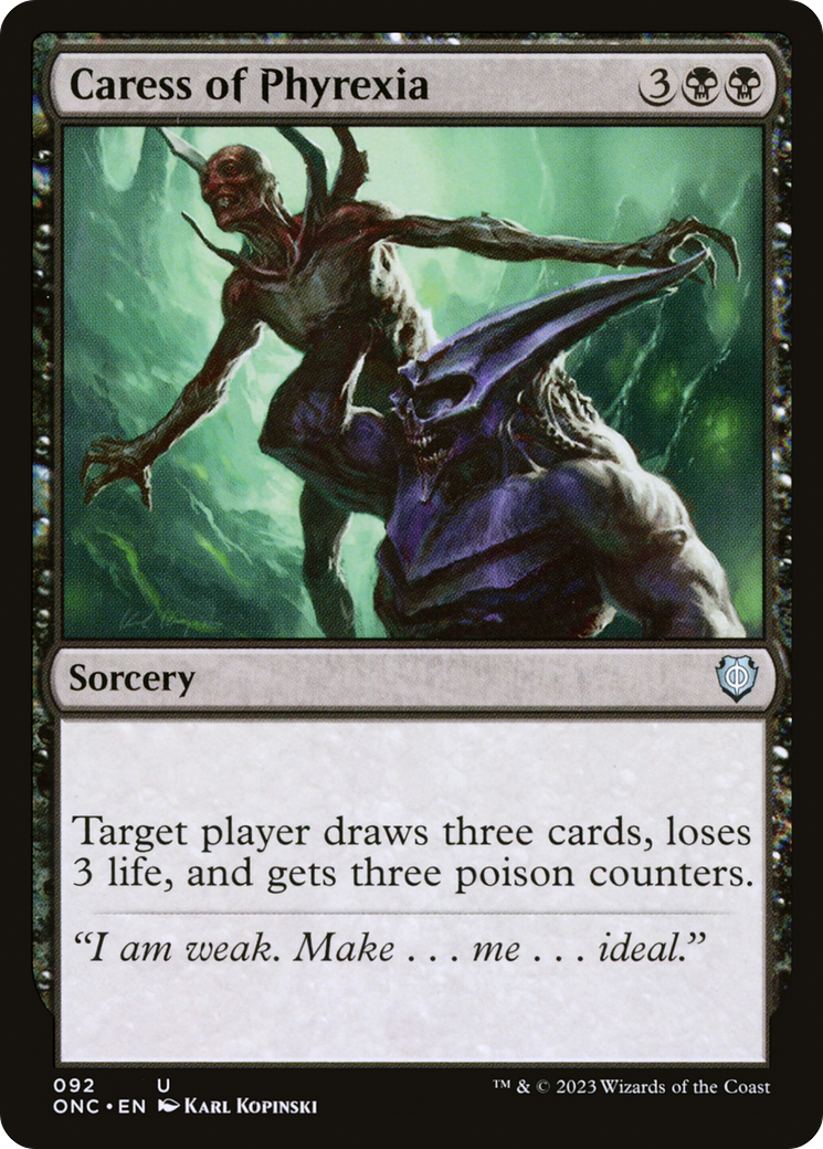 Caress of Phyrexia [Phyrexia: All Will Be One Commander] | Tacoma Games
