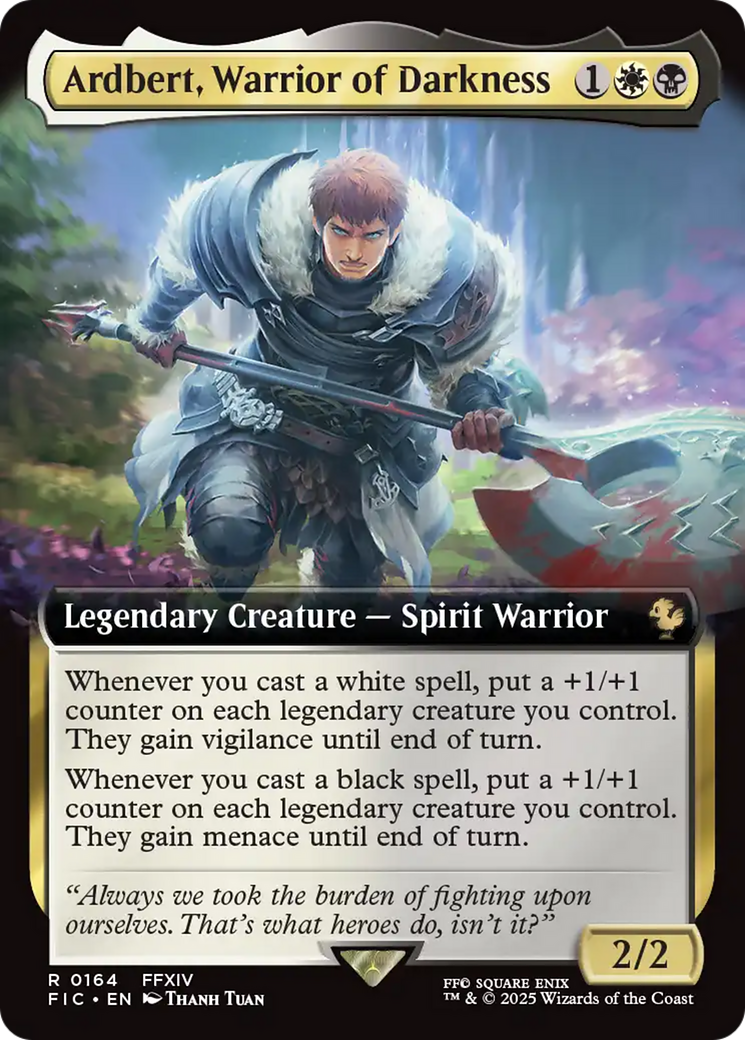 Ardbert, Warrior of Darkness (Extended Art) [FINAL FANTASY Commander] | Tacoma Games