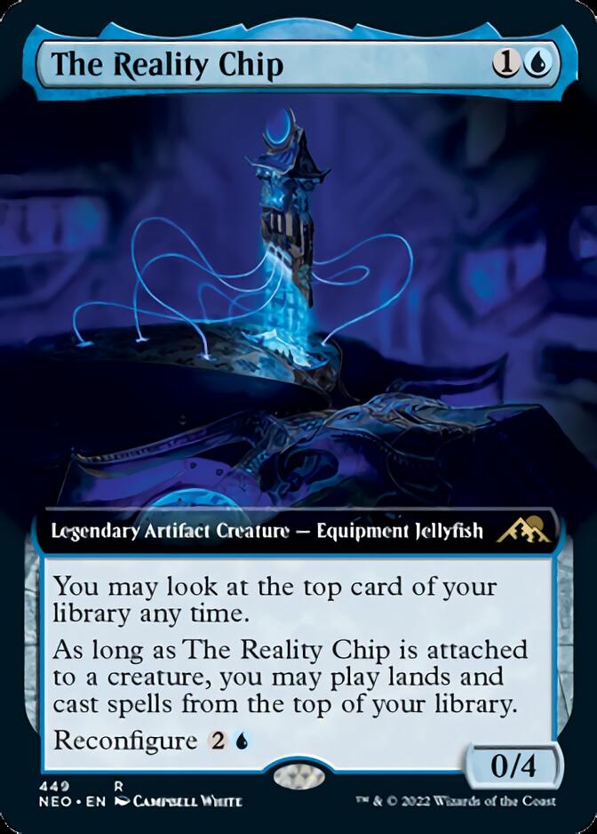 The Reality Chip (Extended Art) [Kamigawa: Neon Dynasty] | Tacoma Games