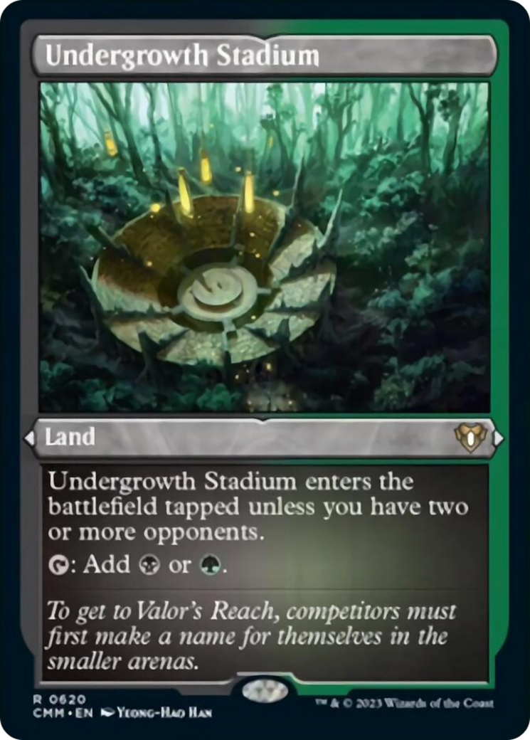 Undergrowth Stadium (Foil Etched) [Commander Masters] | Tacoma Games
