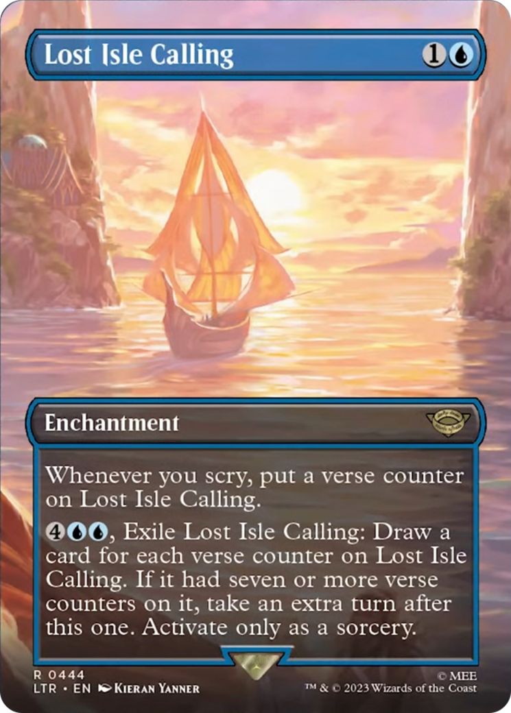 Lost Isle Calling (Borderless Alternate Art) [The Lord of the Rings: Tales of Middle-Earth] | Tacoma Games