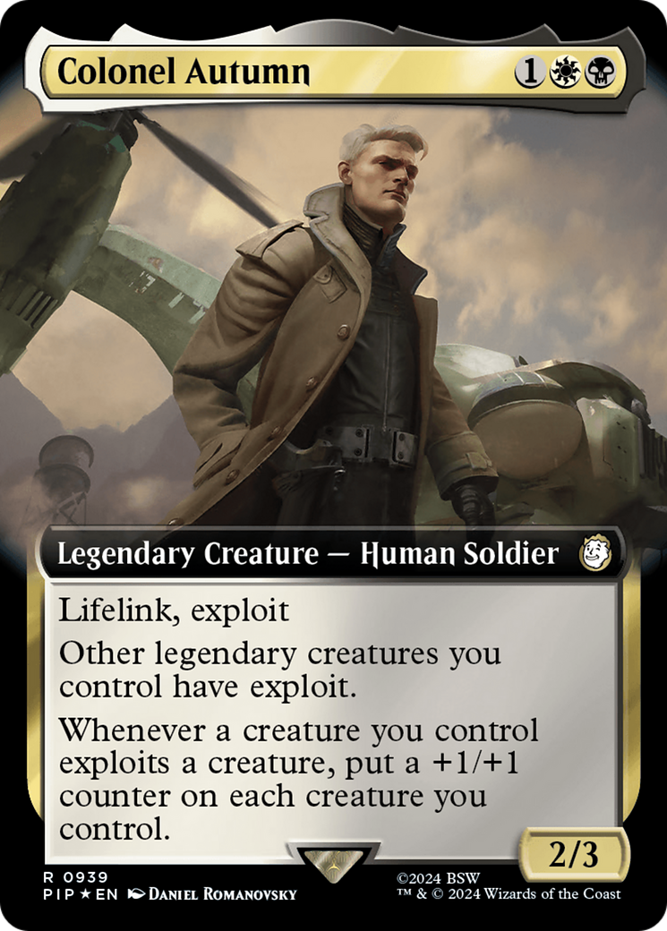 Colonel Autumn (Extended Art) (Surge Foil) [Fallout] | Tacoma Games