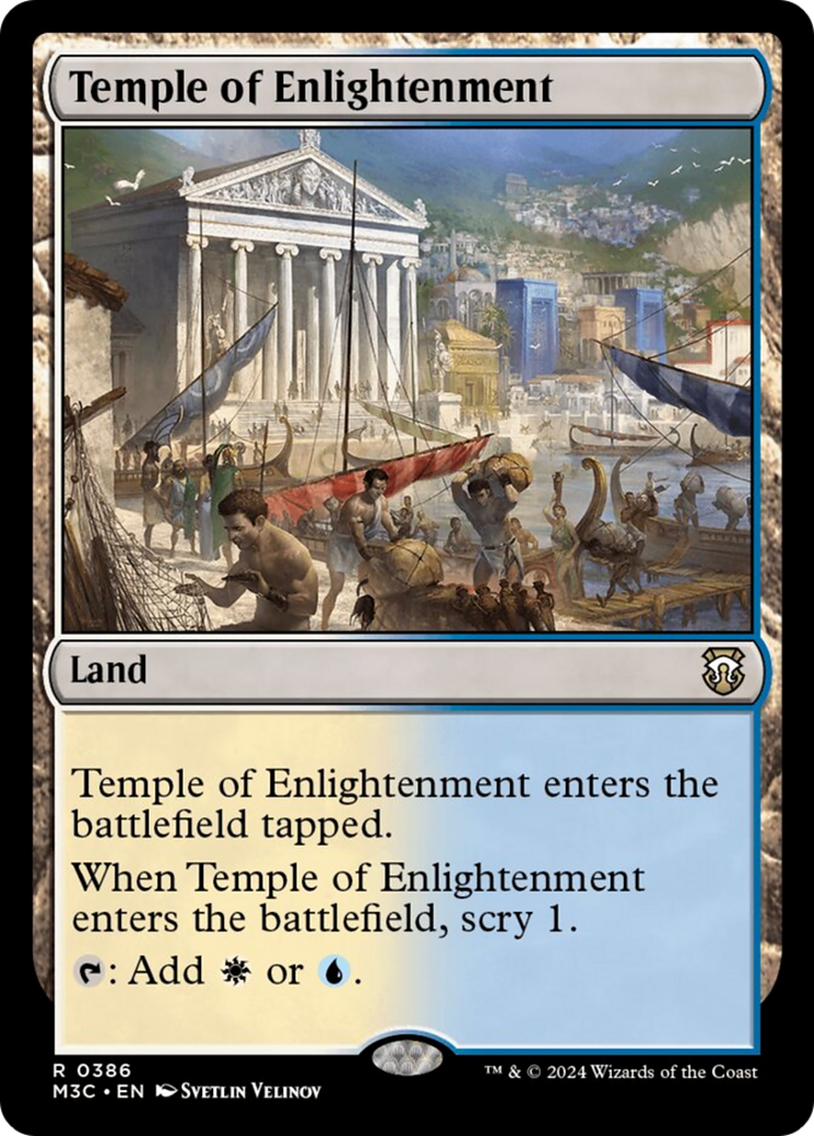 Temple of Enlightenment (Ripple Foil) [Modern Horizons 3 Commander] | Tacoma Games