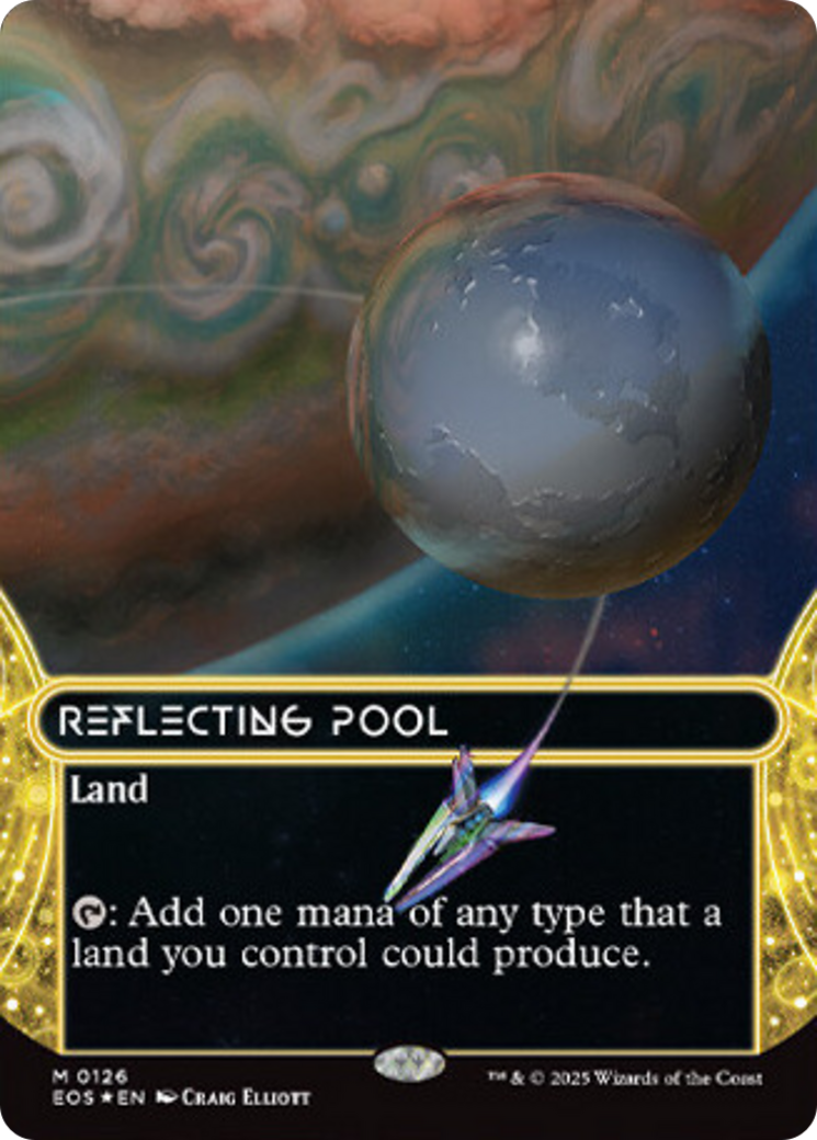 Reflecting Pool (0126) (Borderless) (Galaxy Foil) [Edge of Eternities: Stellar Sights] | Tacoma Games