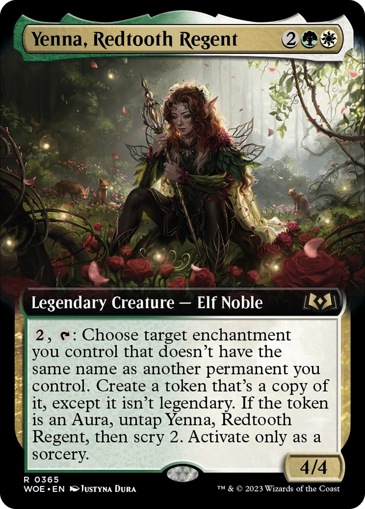 Yenna, Redtooth Regent (Extended Art) [Wilds of Eldraine] | Tacoma Games