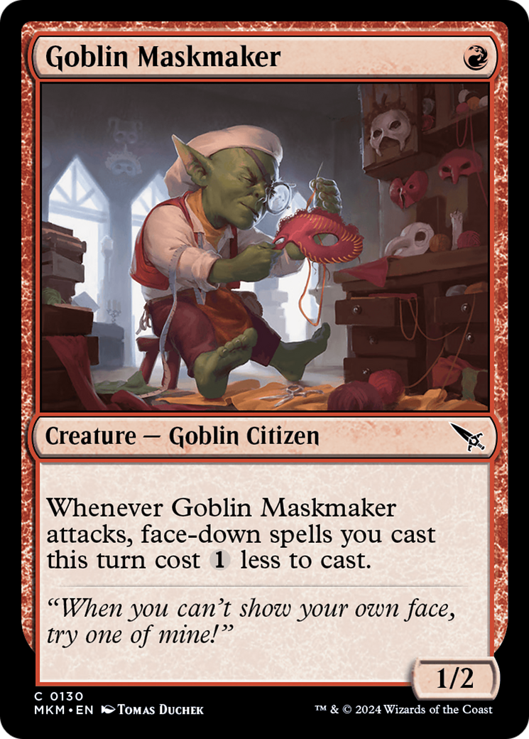 Goblin Maskmaker [Murders at Karlov Manor] | Tacoma Games