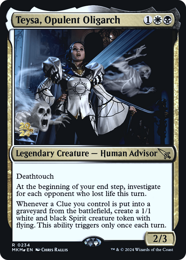 Teysa, Opulent Oligarch [Murders at Karlov Manor Prerelease Promos] | Tacoma Games