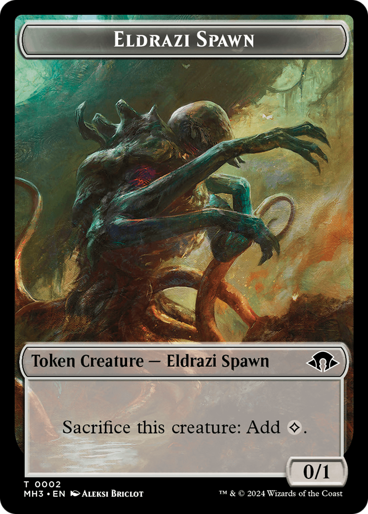 Eldrazi Spawn // Whale Double-Sided Token [Modern Horizons 3 Tokens] | Tacoma Games