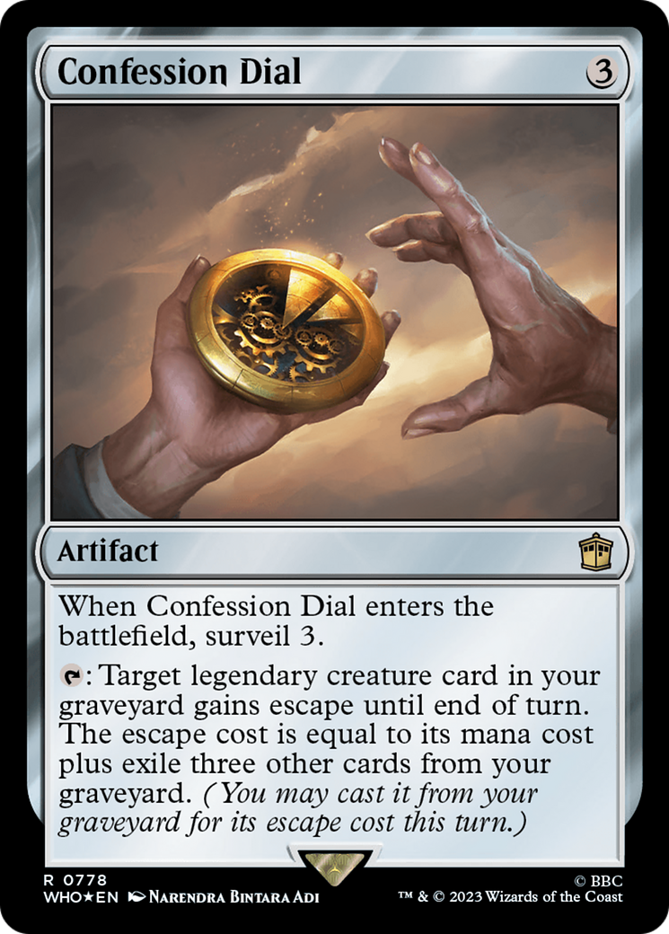 Confession Dial (Surge Foil) [Doctor Who] | Tacoma Games