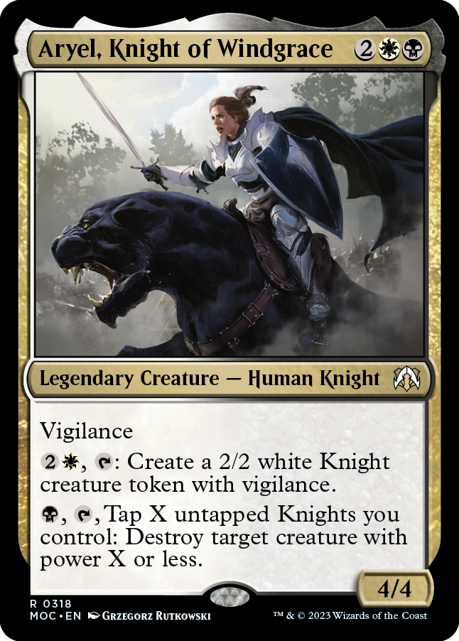 Aryel, Knight of Windgrace [March of the Machine Commander] | Tacoma Games