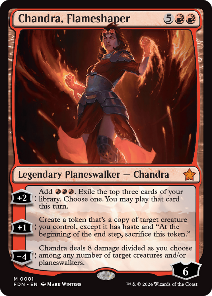 Chandra, Flameshaper [Foundations] | Tacoma Games