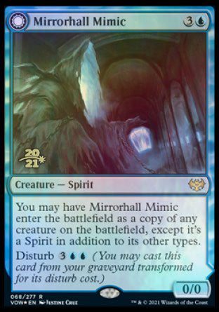 Mirrorhall Mimic // Ghastly Mimicry [Innistrad: Crimson Vow Prerelease Promos] | Tacoma Games