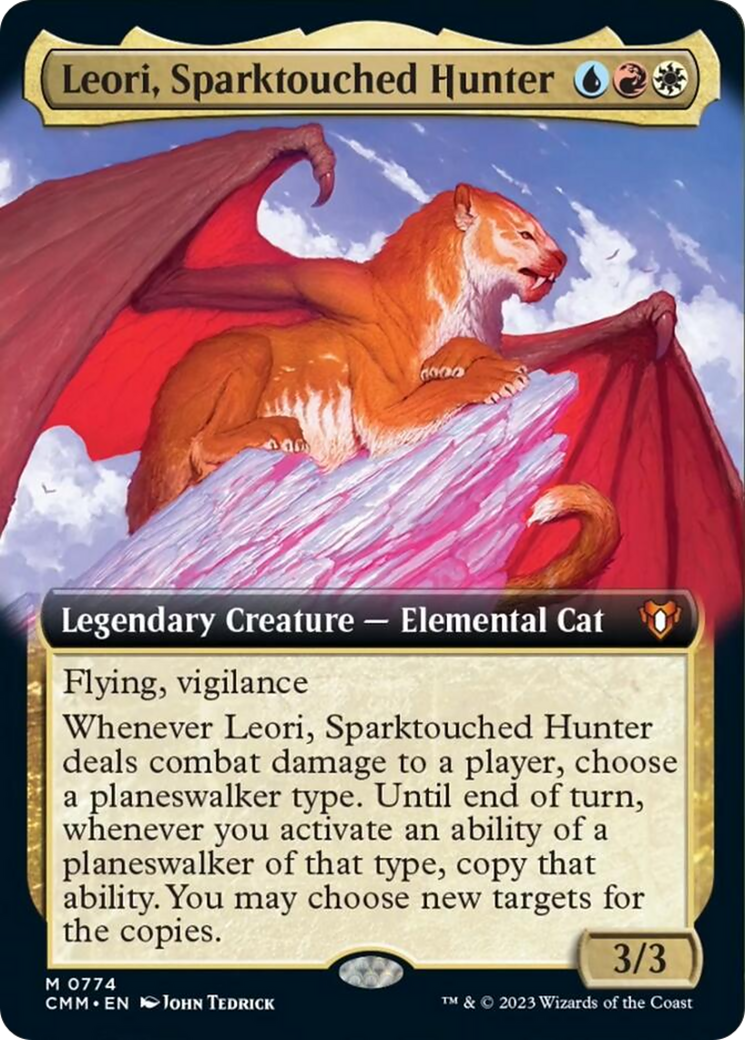 Leori, Sparktouched Hunter (Extended Art) [Commander Masters] | Tacoma Games