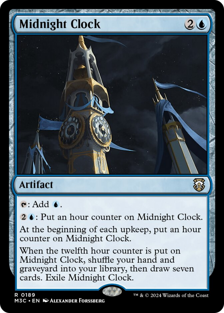 Midnight Clock (Ripple Foil) [Modern Horizons 3 Commander] | Tacoma Games