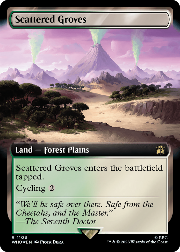 Scattered Groves (Extended Art) (Surge Foil) [Doctor Who] | Tacoma Games