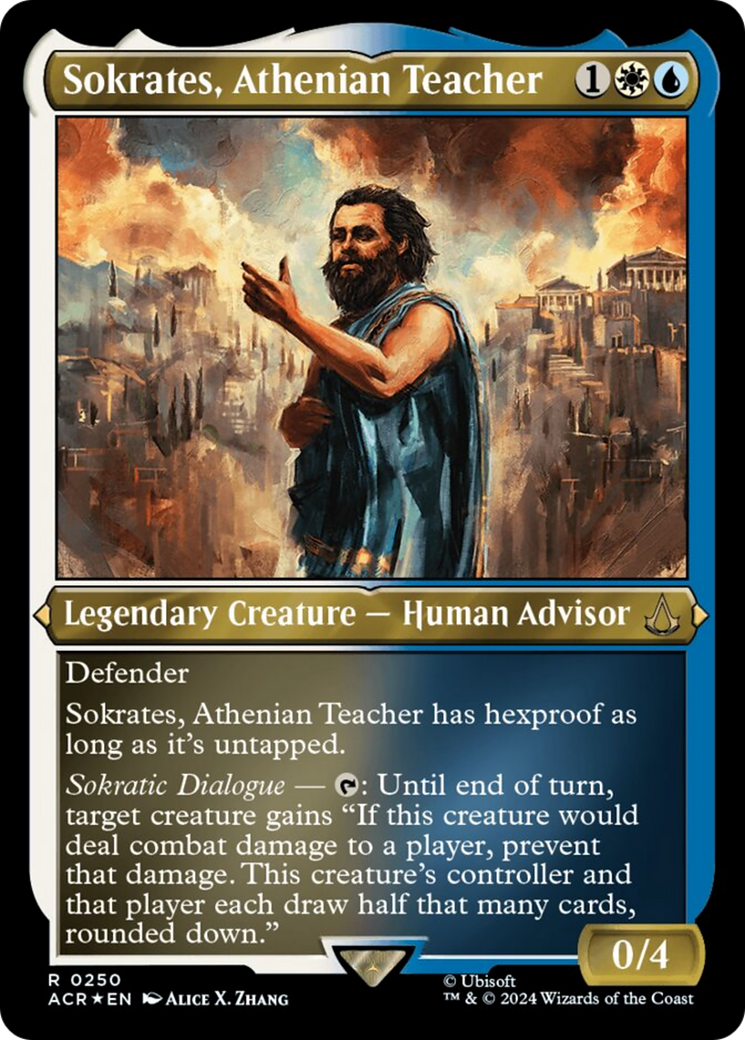 Sokrates, Athenian Teacher (Foil Etched) [Assassin's Creed] | Tacoma Games