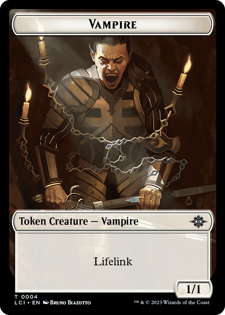 Vampire // Spirit Double-Sided Token [The Lost Caverns of Ixalan Tokens] | Tacoma Games