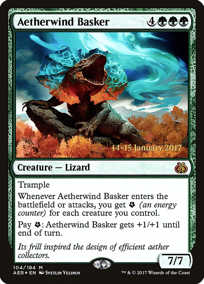 Aetherwind Basker [Aether Revolt Prerelease Promos] | Tacoma Games