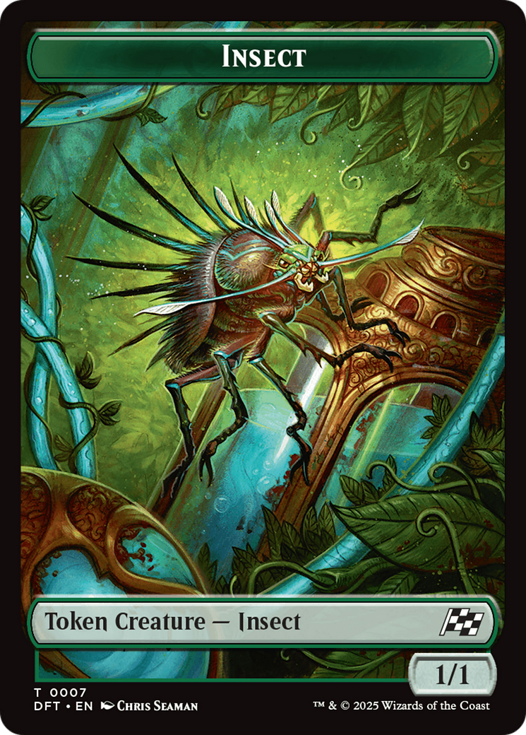 Insect // Elephant Double-Sided Token [Aetherdrift Tokens] | Tacoma Games