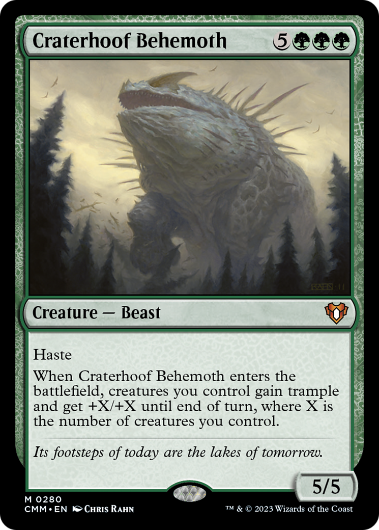 Craterhoof Behemoth [Commander Masters] | Tacoma Games