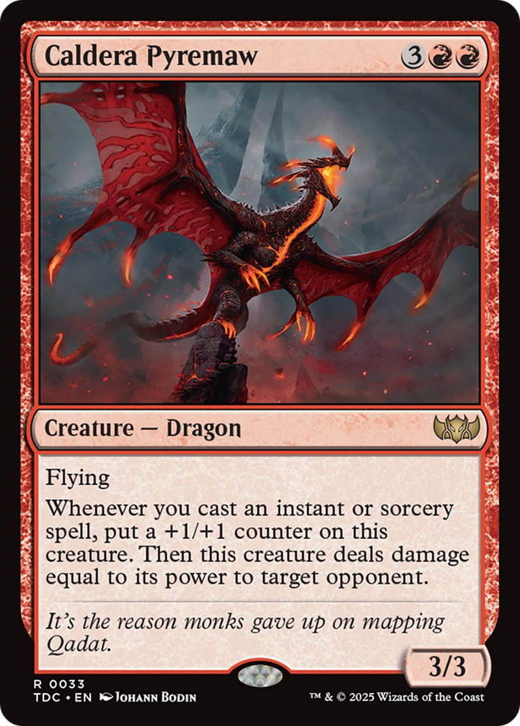 Caldera Pyremaw [Tarkir: Dragonstorm Commander] | Tacoma Games