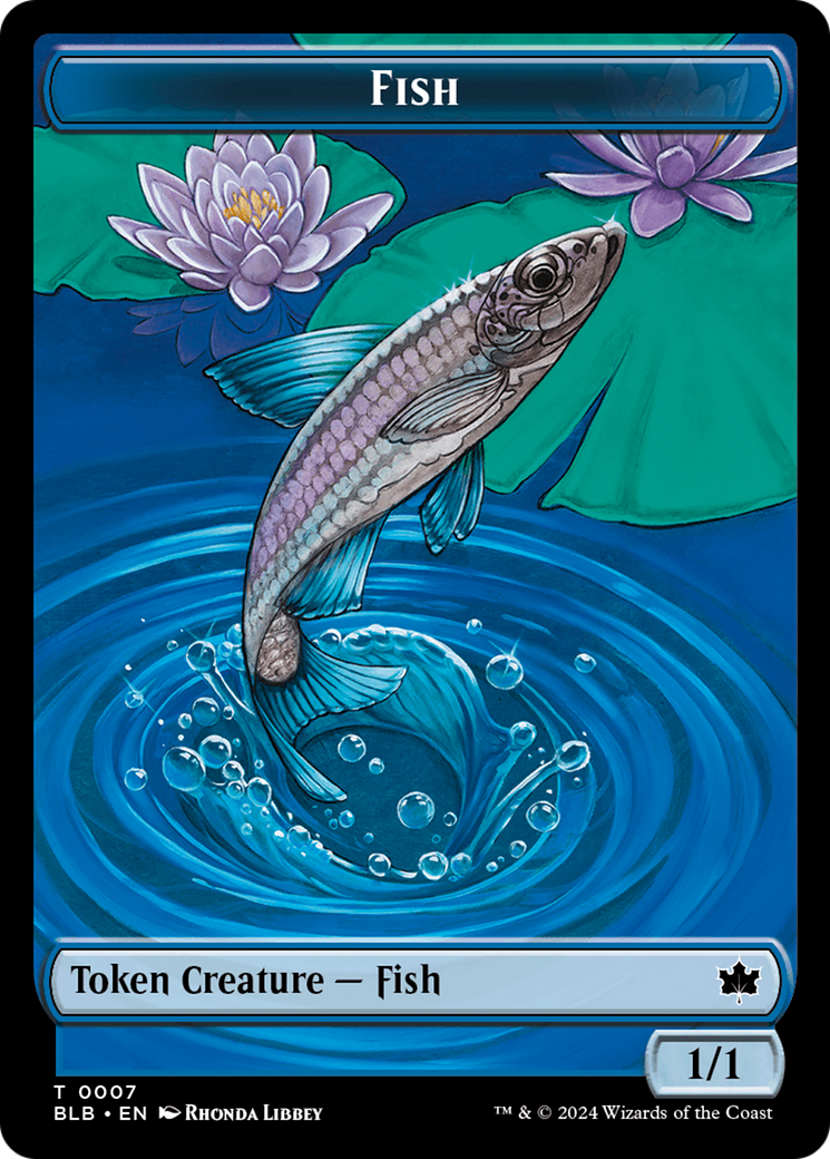 Fish Token [Bloomburrow Tokens] | Tacoma Games