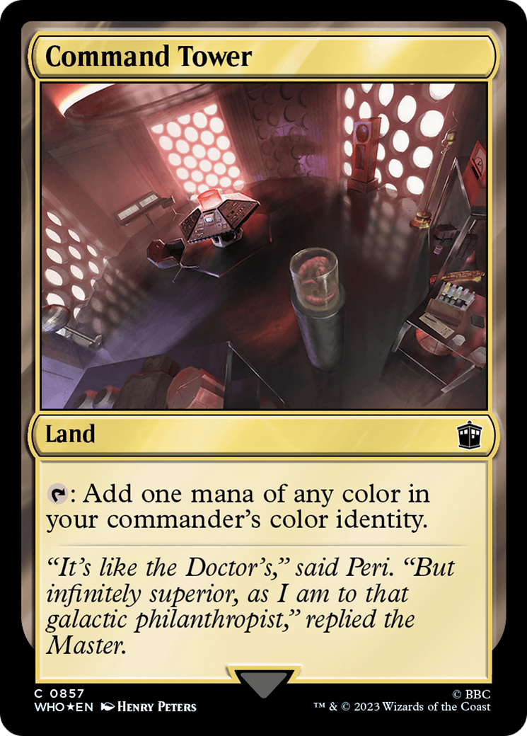 Command Tower (0857) (Surge Foil) [Doctor Who] | Tacoma Games