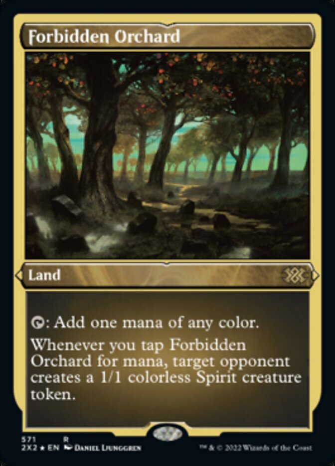 Forbidden Orchard (Foil Etched) [Double Masters 2022] | Tacoma Games