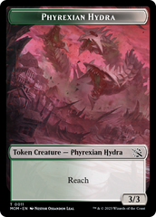 Warrior // Phyrexian Hydra (11) Double-Sided Token [March of the Machine Tokens] | Tacoma Games