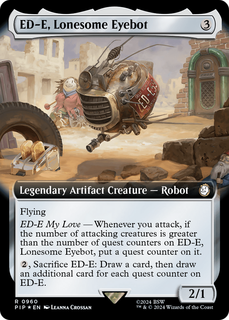 ED-E, Lonesome Eyebot (Extended Art) (Surge Foil) [Fallout] | Tacoma Games