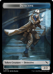 Detective // Bat Double-Sided Token [Murders at Karlov Manor Tokens] | Tacoma Games