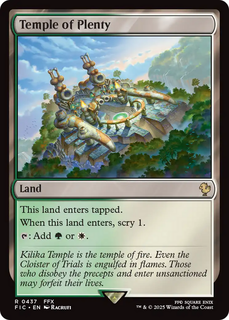 Temple of Plenty [FINAL FANTASY Commander] | Tacoma Games