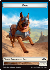 Dog // Goblin Double-Sided Token [Tarkir: Dragonstorm Commander Tokens] | Tacoma Games