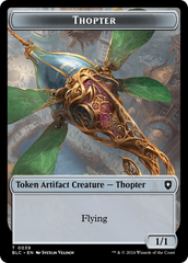 Goblin // Thopter Double-Sided Token [Bloomburrow Commander Tokens] | Tacoma Games