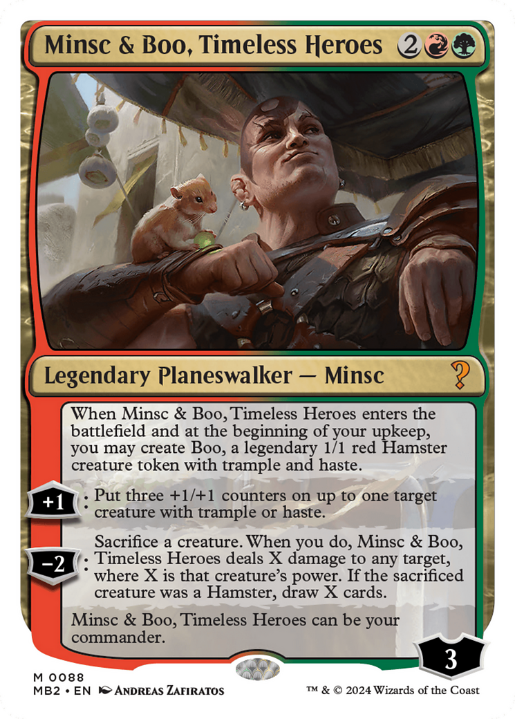 Minsc & Boo, Timeless Heroes (White Border) [Mystery Booster 2] | Tacoma Games