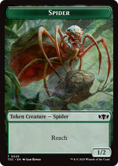 Wall // Spider Double-Sided Token [Tarkir: Dragonstorm Commander Tokens] | Tacoma Games