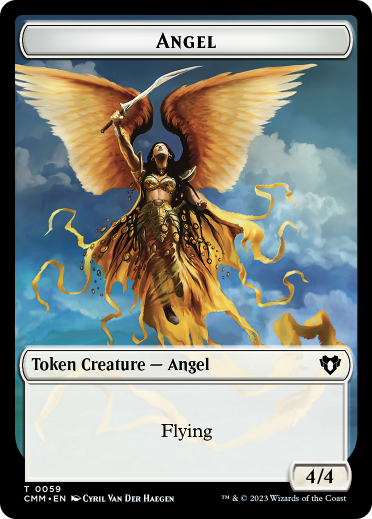 Copy (54) // Angel Double-Sided Token [Commander Masters Tokens] | Tacoma Games