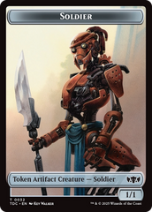 Solider (0032) // Copy Double-Sided Token [Tarkir: Dragonstorm Commander Tokens] | Tacoma Games