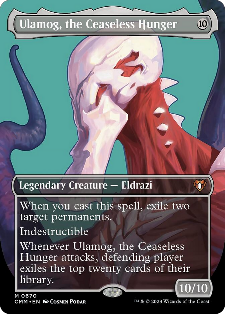 Ulamog, the Ceaseless Hunger (Borderless Profile) [Commander Masters] | Tacoma Games