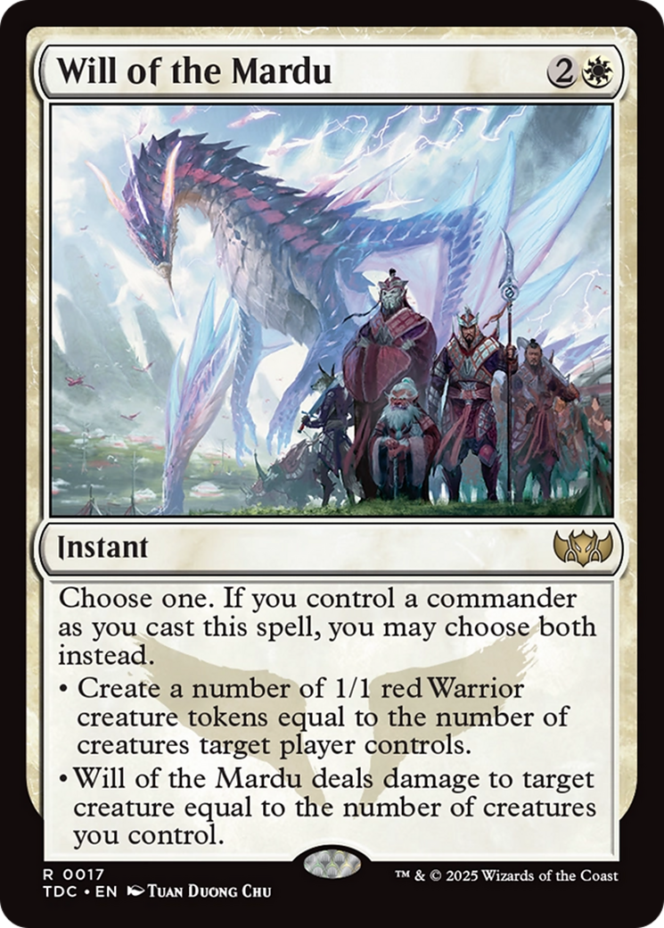 Will of the Mardu [Tarkir: Dragonstorm Commander] | Tacoma Games