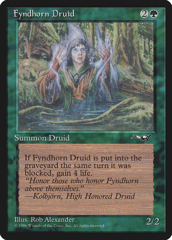 Fyndhorn Druid (Blue Flames) [Alliances] | Tacoma Games