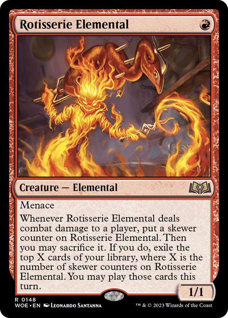 Rotisserie Elemental [Wilds of Eldraine] | Tacoma Games