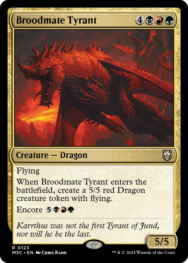 Broodmate Tyrant (Extended Art) (Ripple Foil) [Modern Horizons 3 Commander] | Tacoma Games