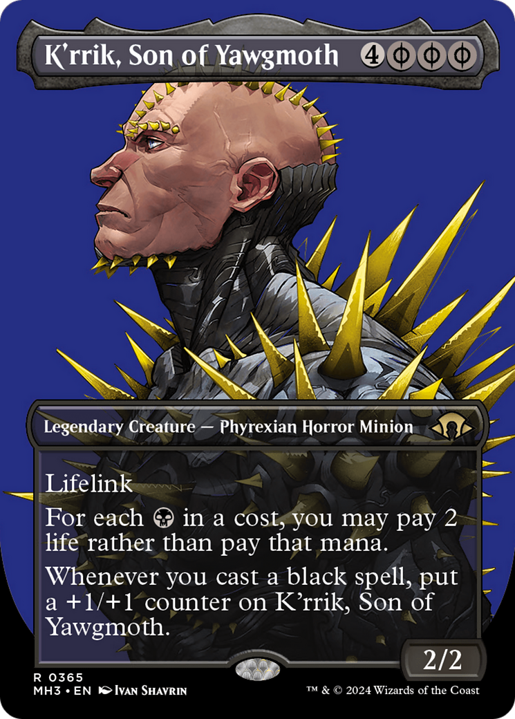 K'rrik, Son of Yawgmoth (Borderless) [Modern Horizons 3] | Tacoma Games