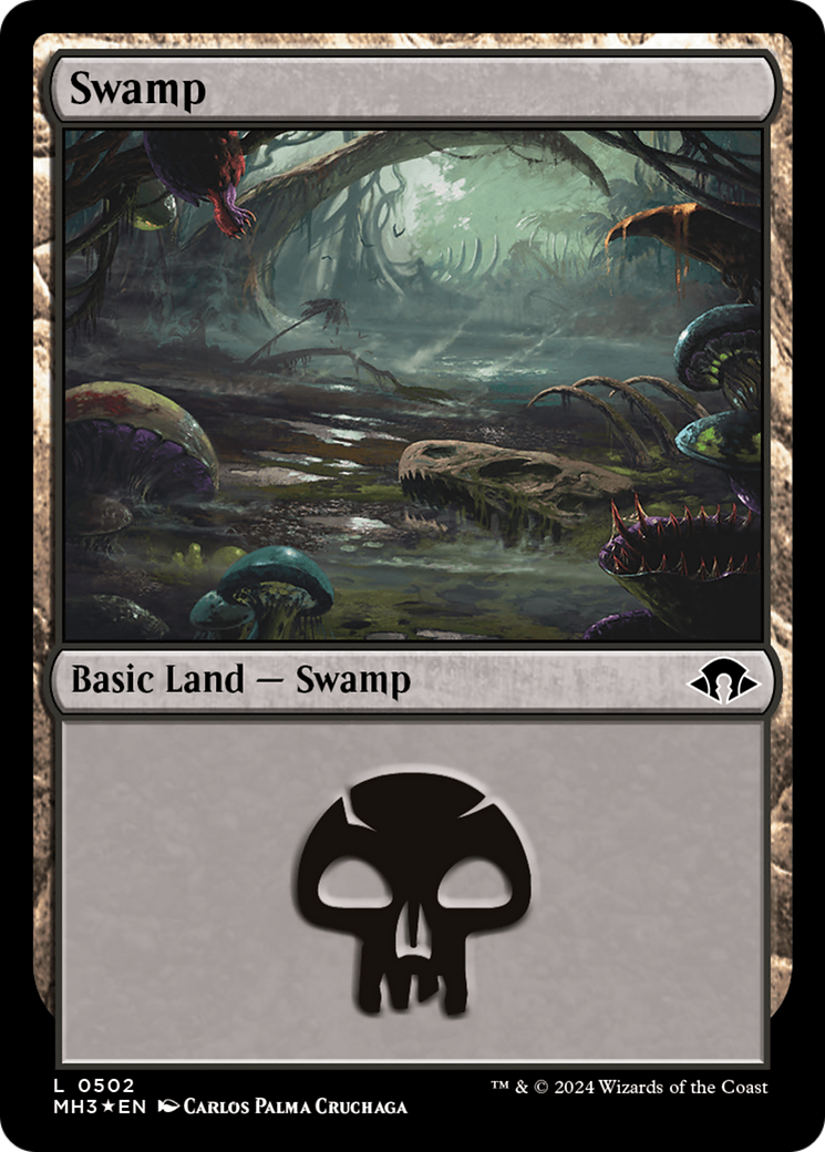 Swamp (0502) (Ripple Foil) [Modern Horizons 3] | Tacoma Games